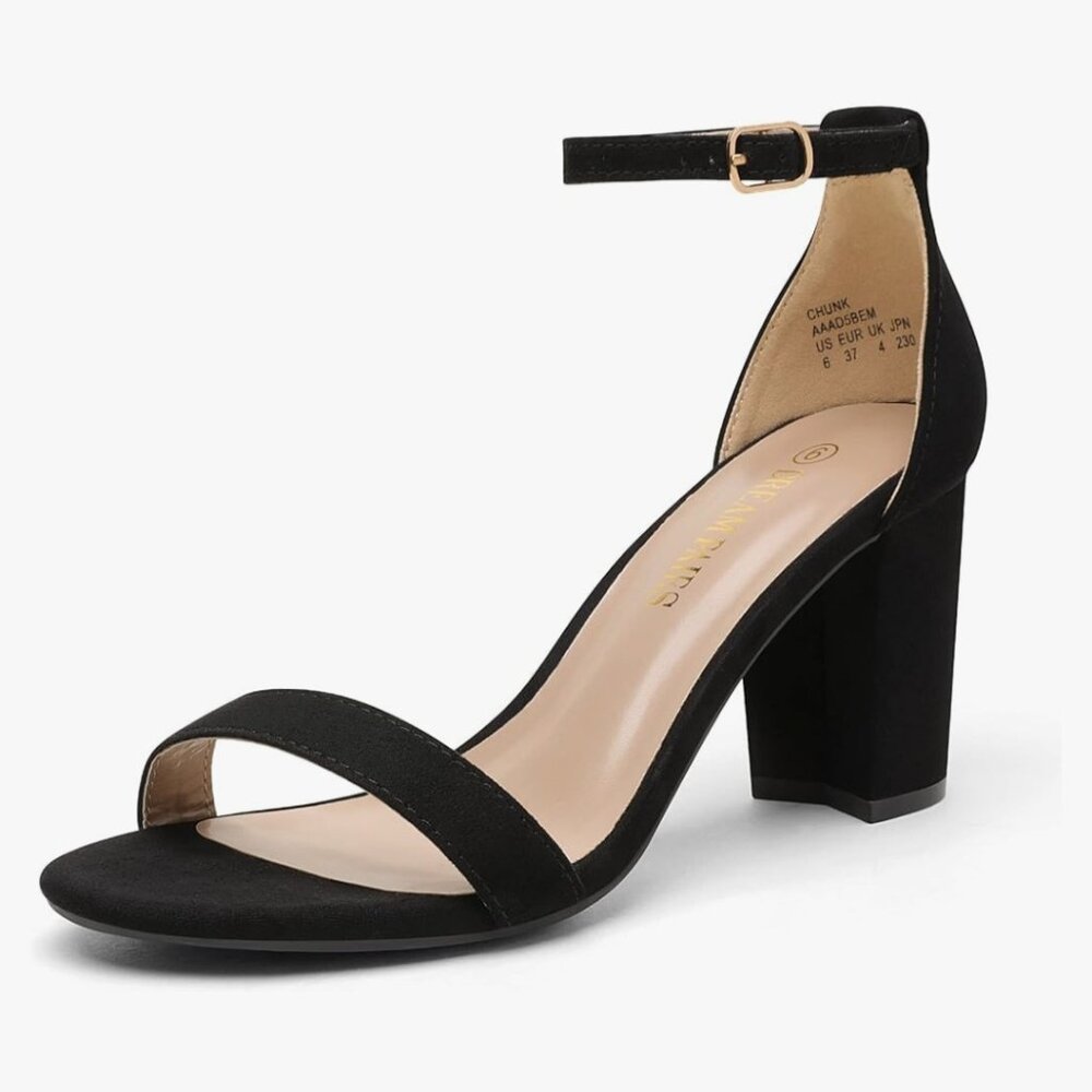 Women's Chunk Low Heel Pump Sandals